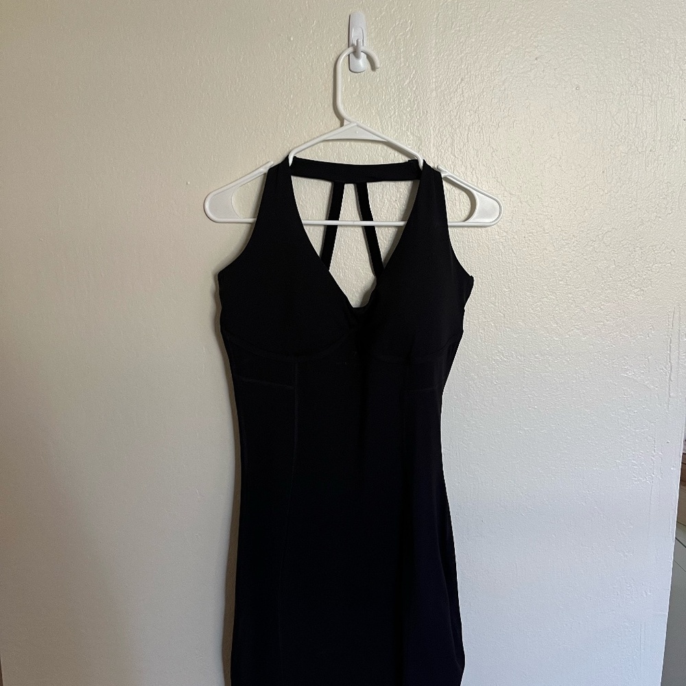 Gymshark Black Mini Dress with Strappy Back